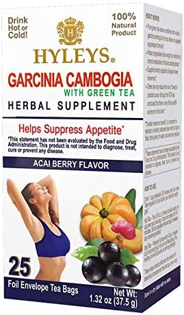 HYLEYS GARCINIA CAMBOGIA ACAI BERRY 1.32oz X 25pc X 12/CS - HY36