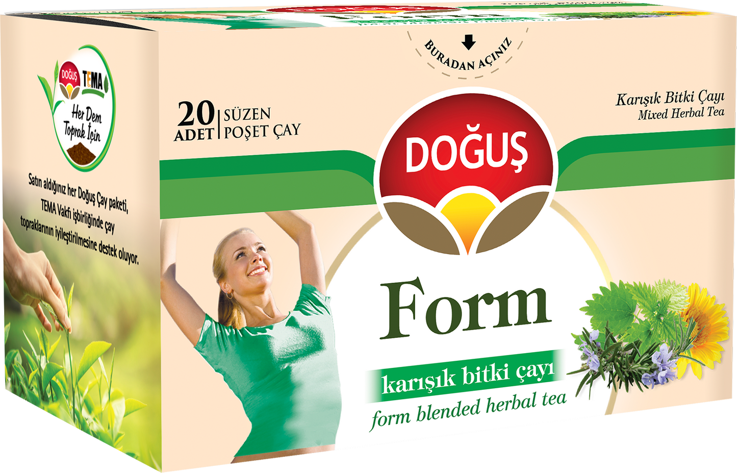 Z1 DOGUS Form Mixed Herbal Tea / Karisik Bitki Cay 20 bag 1master/12pcs