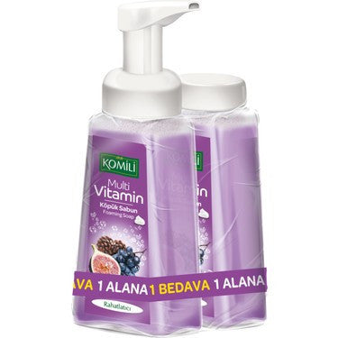 K1 KOMILI Foam Soap Relax/Rahatlatici 250+250ml 1cs/6pcs