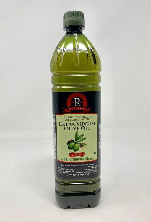 ROSOLINI EVOO+SUNFLOWER OIL BLEND || 34 fl oz(1000ml) X 15 || BLEND 1 LITER SUNFLOWER ||* - ROSB15