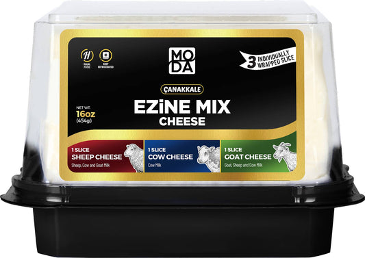 Moda Ezine Mix Cheese, Sliced, Black Label, 16oz (454g) x 8pack - 101744