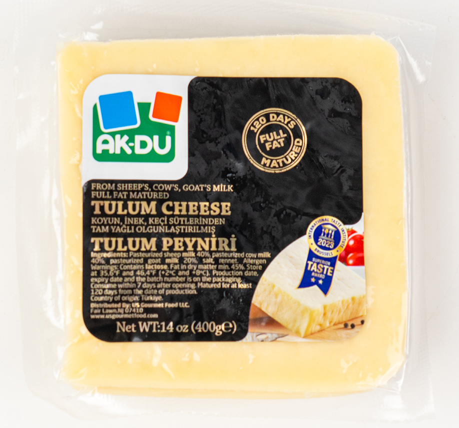 AKDU TRADITIONAL PERGAMON SHEEP'S TULUM CHEESE (BERGAMA-KOYUN) 400GR X 12PCS - AK07