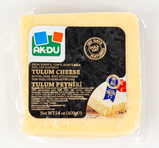 AKDU TRADITIONAL PERGAMON SHEEP'S TULUM CHEESE (BERGAMA-KOYUN) 400GR X 12PCS - AK07