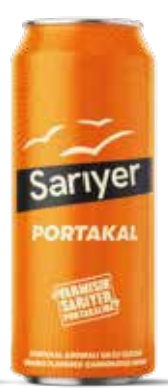 SARIYER ORANGE FLAVORED CARBONATED DRINK 11.15 FL OZ (330ML) X 24PCS_CAN - SAR04