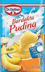 O1 DR.OETKER Puding Banana Cup / Muzlu Puding Bardak 30g 1cs/12pcs