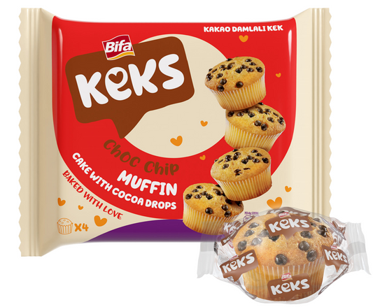 BIFA KEKS VANILLA CAKE WITH COCOA DROPS 200GR x 12pcs - BIF07