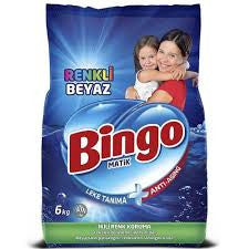 B1 BINGO Matik Eco All Colors Powder Detergent 3kg 1cs/6pcs