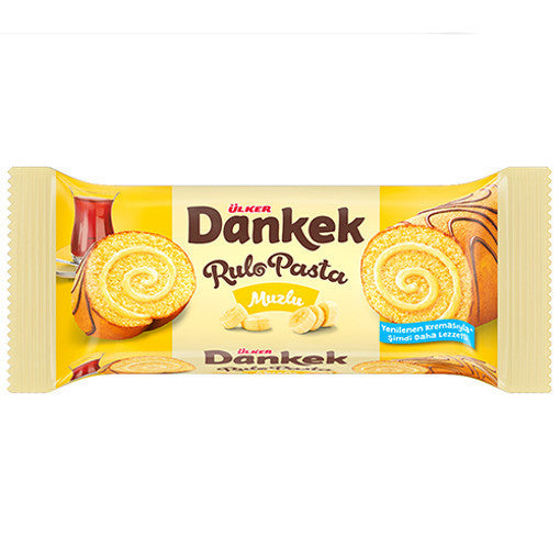 ULKER Dankek Banana Roll Cake 235g 1cs/8Pcs