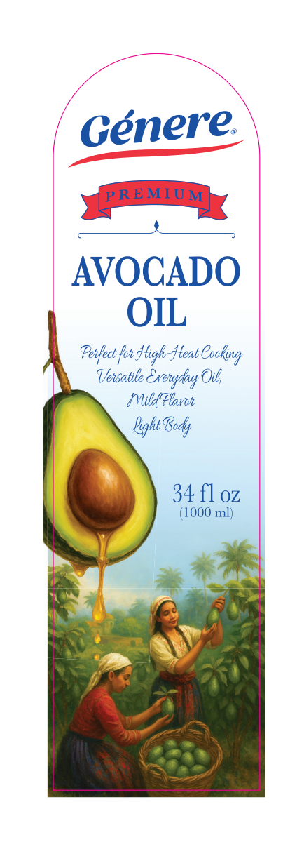 GENERE FOOD AVOCADO OIL 34 FL OZ X 12pcs
