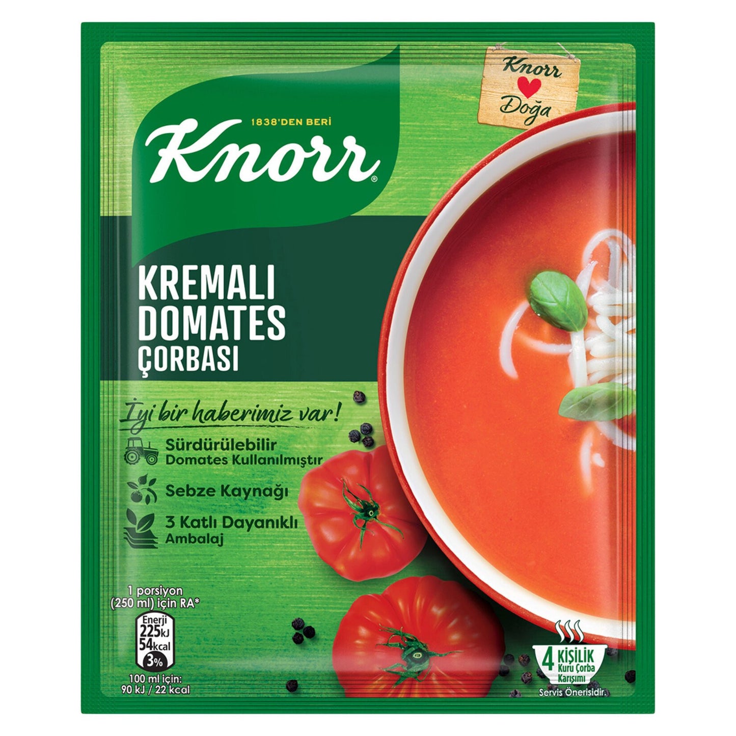 KNORR Creamy Tomato Soup / Domates 69g 1cs/12pcs