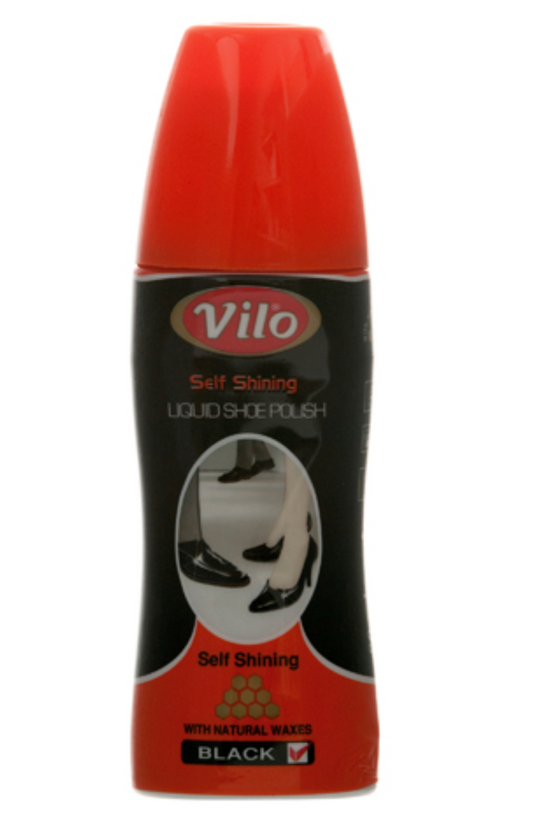 VILO Self Shining Liq. Shoe Polish BLACK 12/cs - VLB80