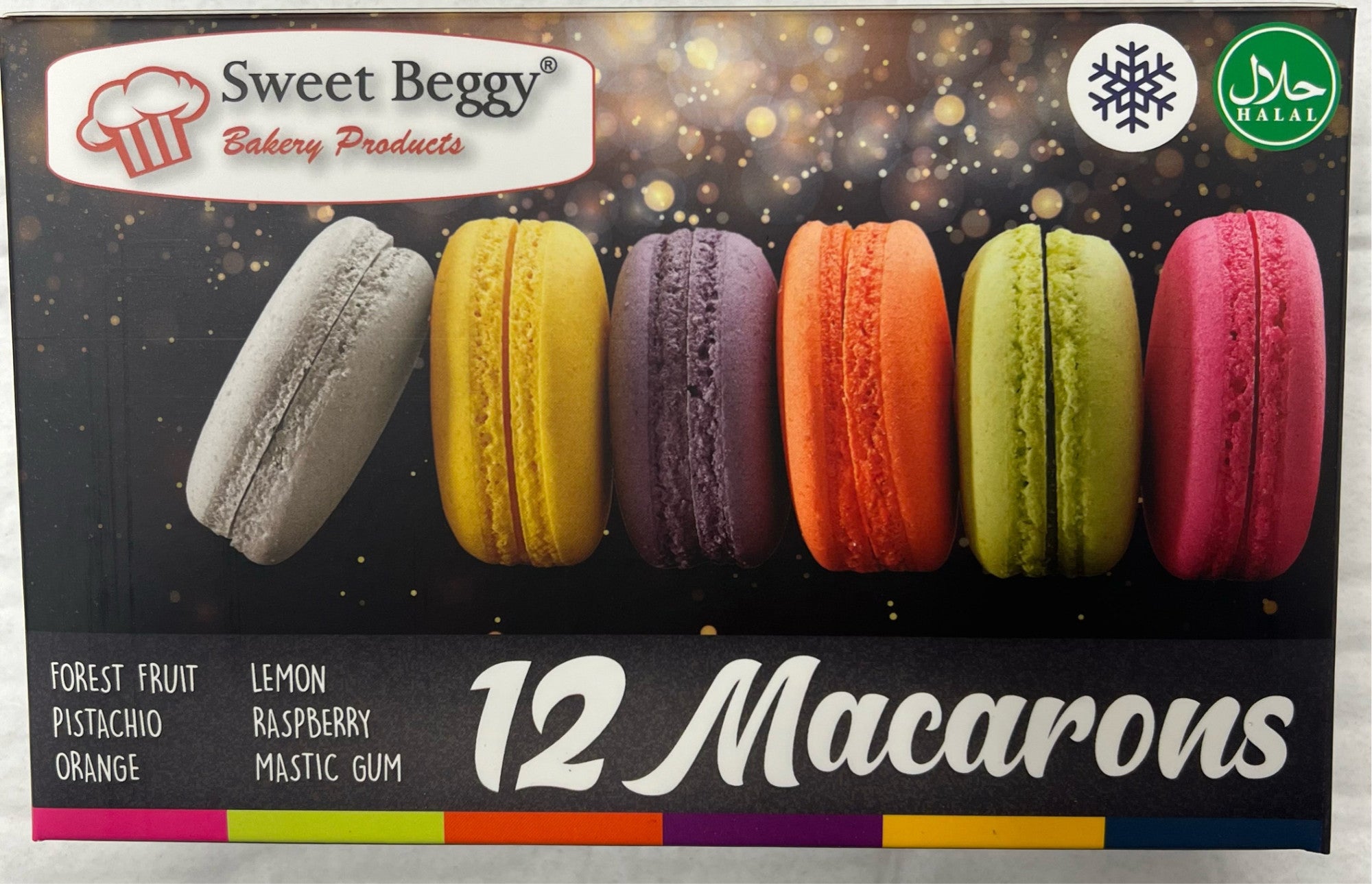SB03 Sweet Beggy 12 in Macarons 220g 1cs/12pcs – H FOODS LLC