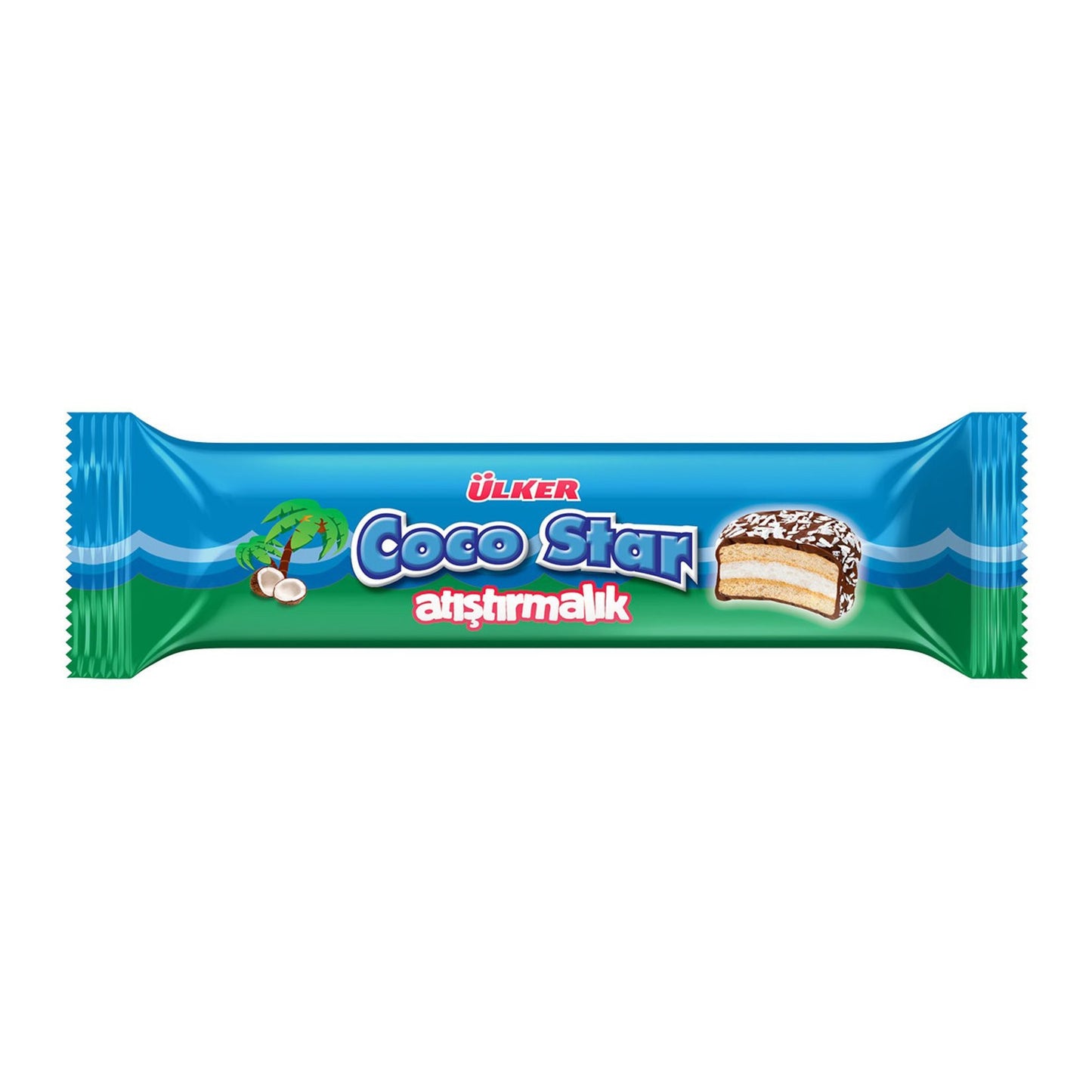ULKER Cocostar Sandwich Biscuits With Marshmallows 66g 1cs/24pcs