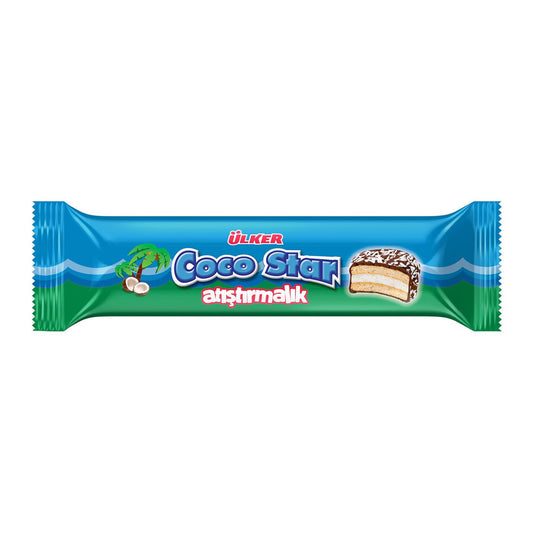 ULKER Cocostar Sandwich Biscuits With Marshmallows 66g 1cs/24pcs