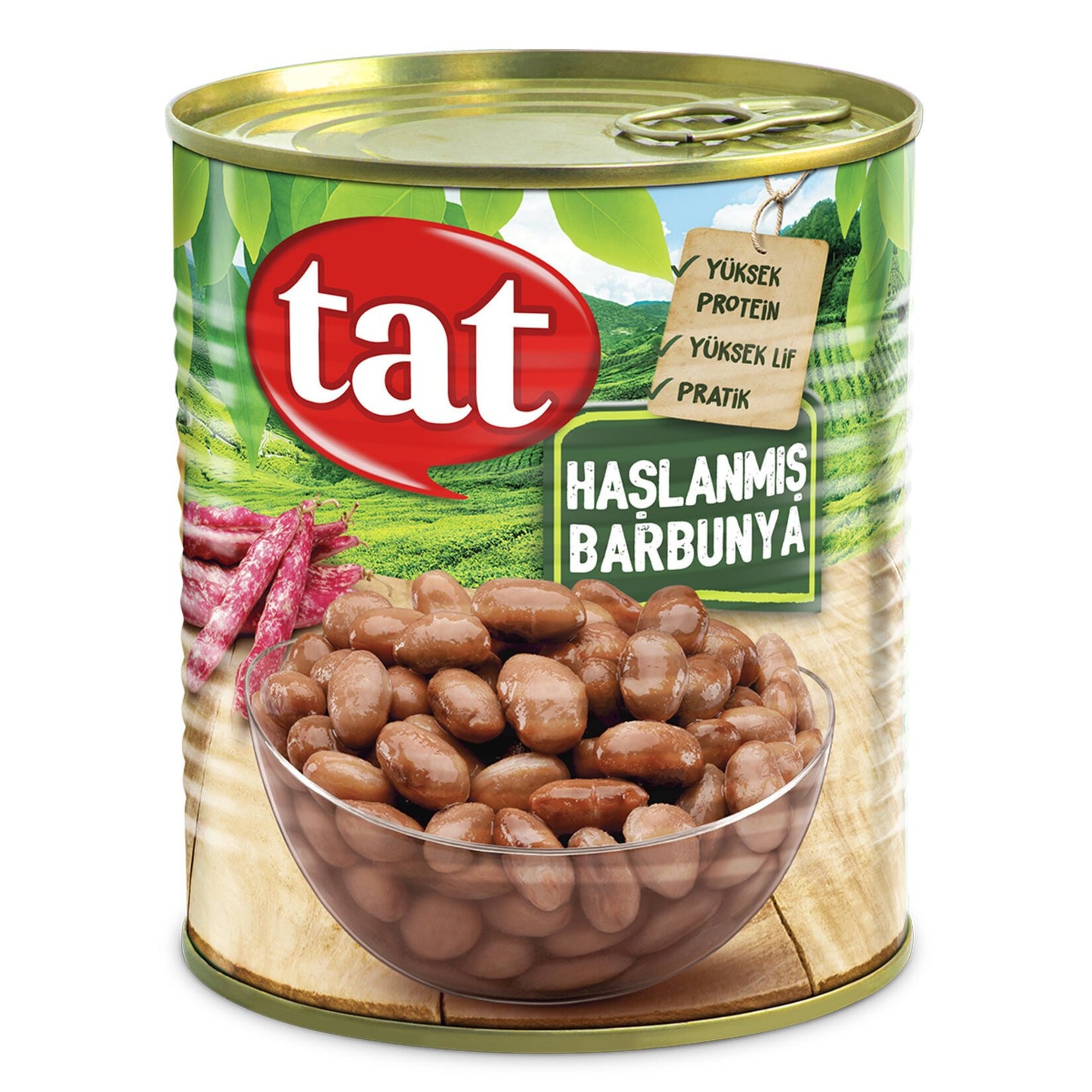T2 TAT Boiled Kidney Bean / Haslanmis Barbunya 800g 1cs/12pcs