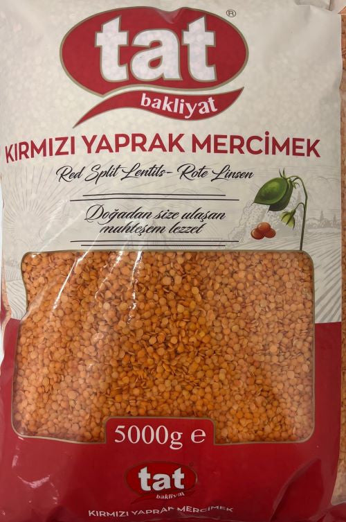 TAT RED SPLIT LENTILS 5000 GR X 4/CS - TATB5001