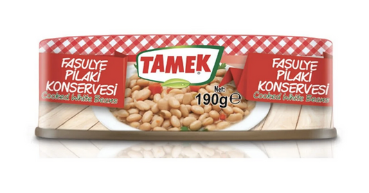 T1 TAMEK Cooked White Beans/Fasulye  Pilaki 190g 1cs/24pcs