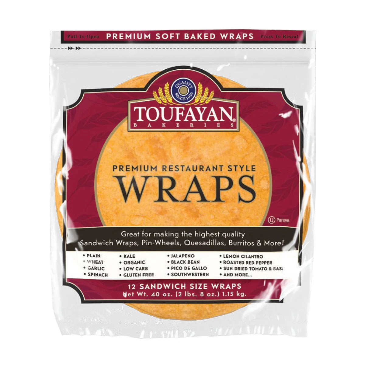 A3 TF Food Service 12" Large Wraps Tomato 1cs/6pcs