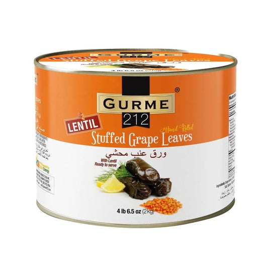 Gurme212 Premium Lentil Stuffed Vine Leaves 4.4lbs x 6/CS - MM00834