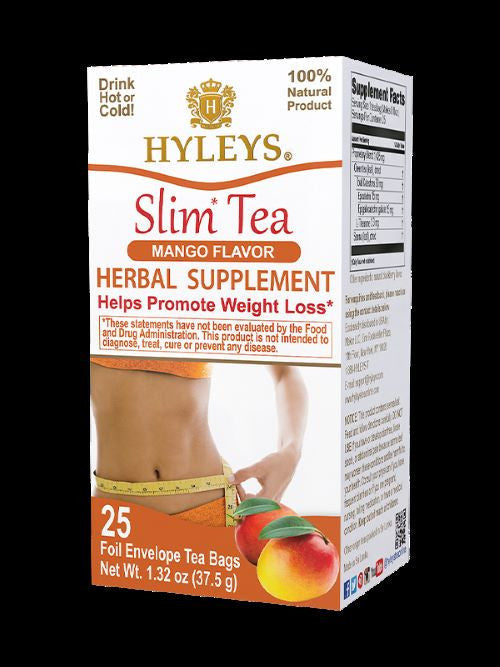 K - HYLEYS SLIM TEA || 1.32oz X 25pc X 12/CS || MANGO - HY08