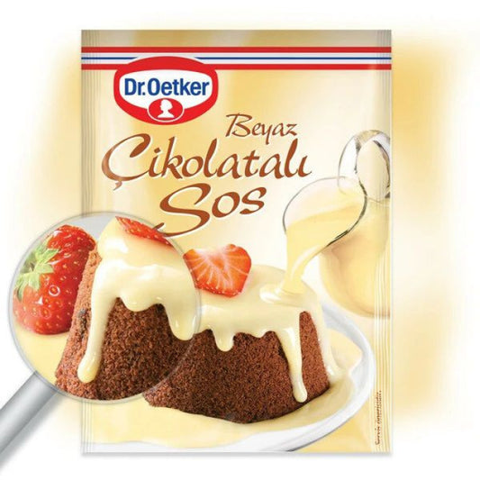 O1 DR.OETKER White Chocolate Sauce / Beyaz √áikolatalƒ± Sos 80g 1cs/24pcs