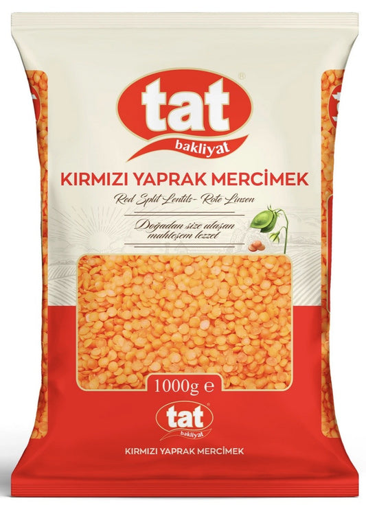 TAT RED SPLIT LENTILS 1000 GR X 15/CS - TATB1001