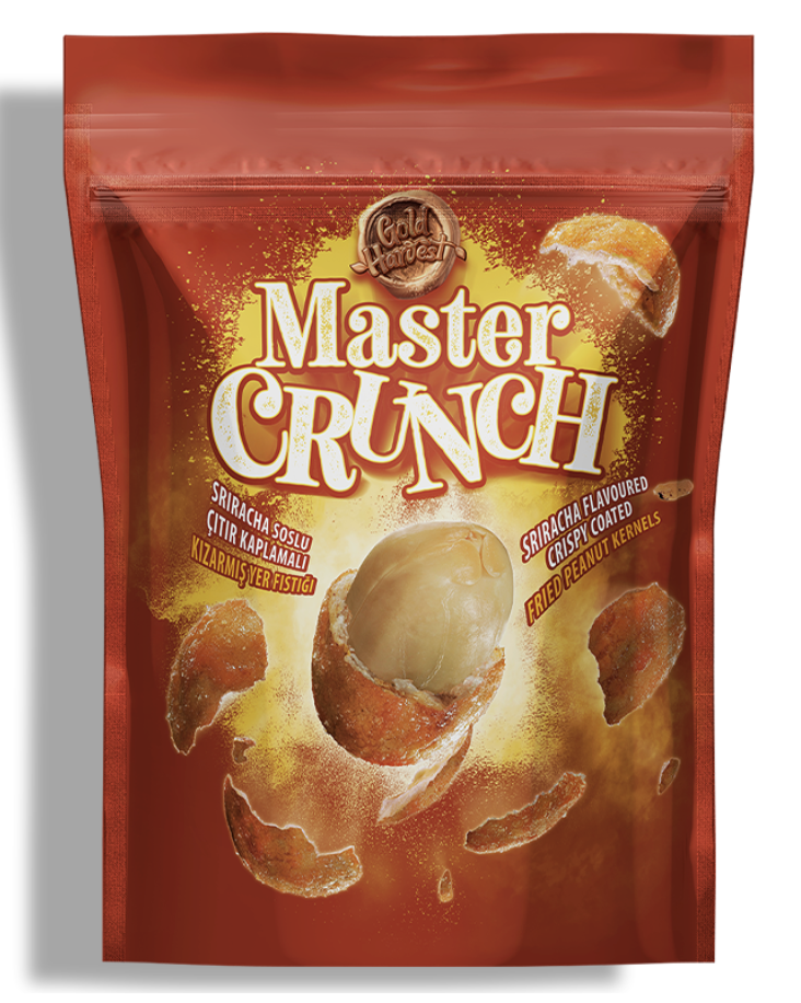 MASTER CRUNCH Sriracha Fried Peanut/Sriracha Soslu Kiz. Yer Fƒ±stƒ±ƒüƒ± 140g 1cs/12pcs