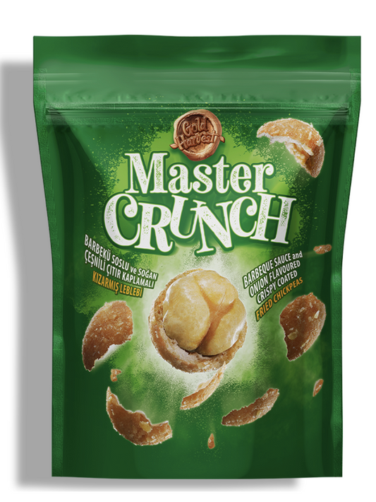 Master Crunch Barbeque and Onion Fried Chickpeas/Barbek√º Leblebi  140g 1cs/12pcs