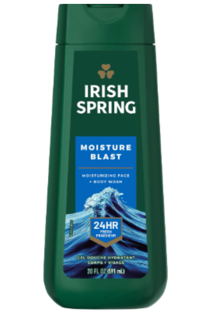 IRISH SPRING BODY WASH || 20 OZ x 4|| MOISTURE BLAST - IRBW07