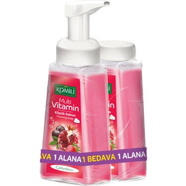 K1 KOMILI Foam Soap Multi Vitamin Canlandirici 250+250ml 1cs/6pcs
