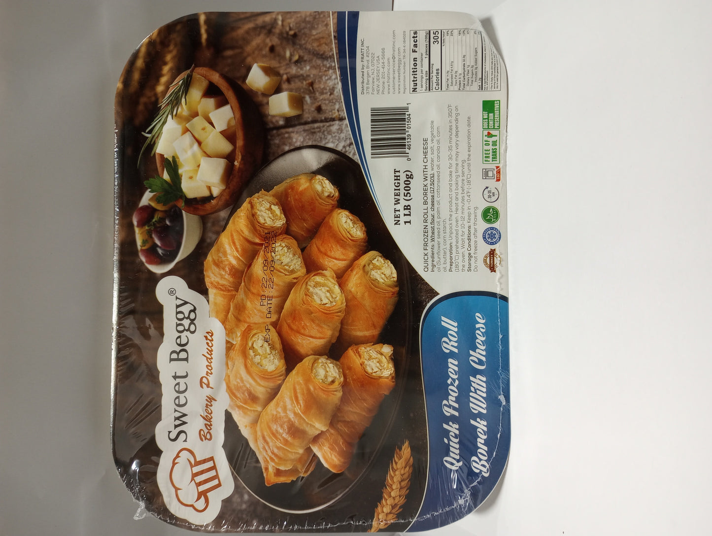 T5 Sweet Beggy Roll Borek With Cheese 500gr 1cs/10pcs