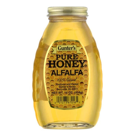 01 Gunter's Pure Honey Alfalfa 1Lb - 16Oz 1Cs/12Pcs