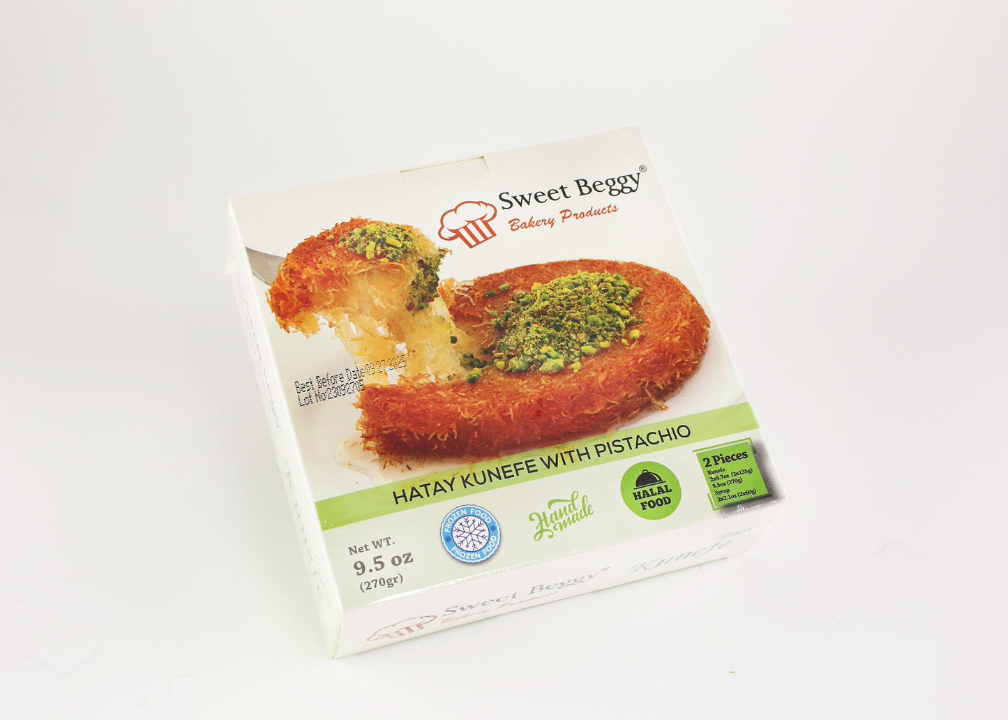 SB04 Sweet Beggy Famous Hatay Kunefe w/ Pistachio 2pk. 1cs/18pcs
