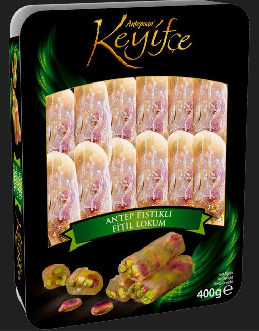 KEYIFCE TURKISH DELIGHT WITH PISTACHIO-ROLL 350grX12/cs - APS205