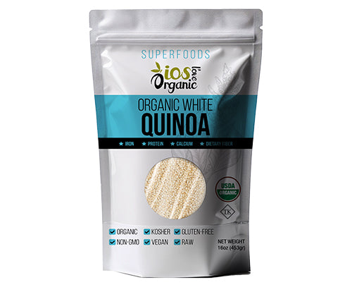 IOS love Organic White Quinoa 16 oz X 12