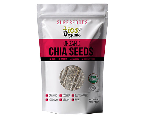 IOS love Organic Chia Seeds 16 oz X 12