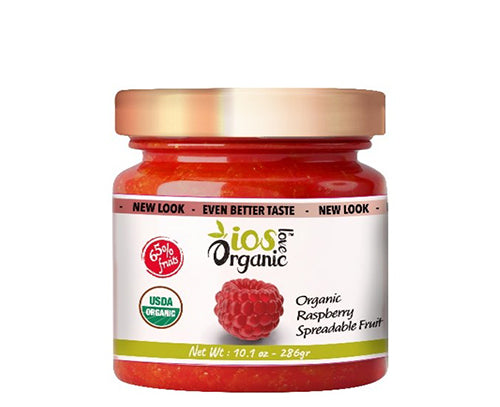 IOS Love Organic Raspberry Spreadable Fruit, 10.1 oz X 6