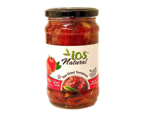 IOS Natural Sun Dried Tomatoes in Oil – 10 oz X 12