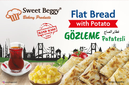 SB03 Sweet Beggy Flat Bread - Gozleme With Potatoes 320g1cs/12pcs