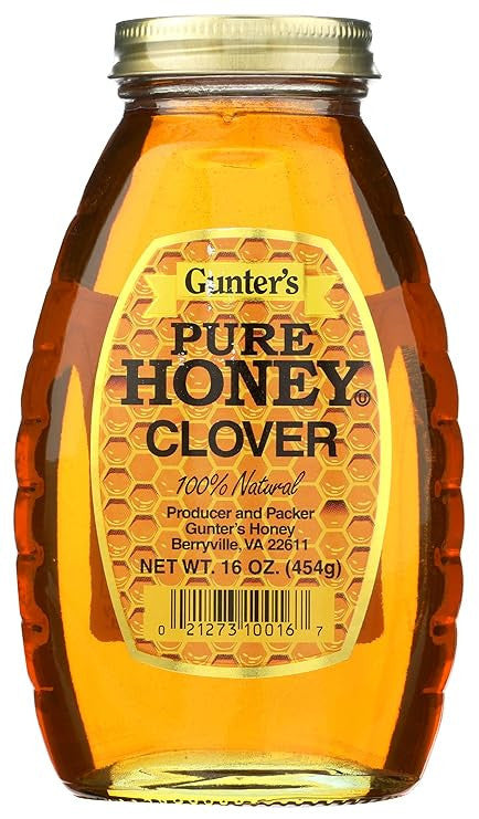 01 Gunter's Pure Honey Clover 1Lb - 16Oz 1Cs/12Pcs