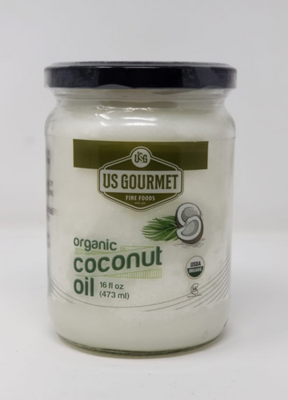 K - US GOURMET ORGANIC COCONUT OIL || 12 x 16 OZ (473 ML) - USGC16