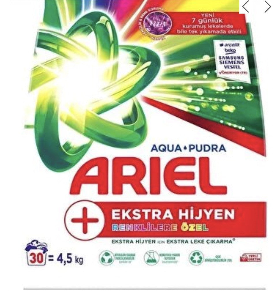 ARIEL POWDER DET. 4,5KG ( 159 oz) AQUA Powder for Colors *1 - HLTD52