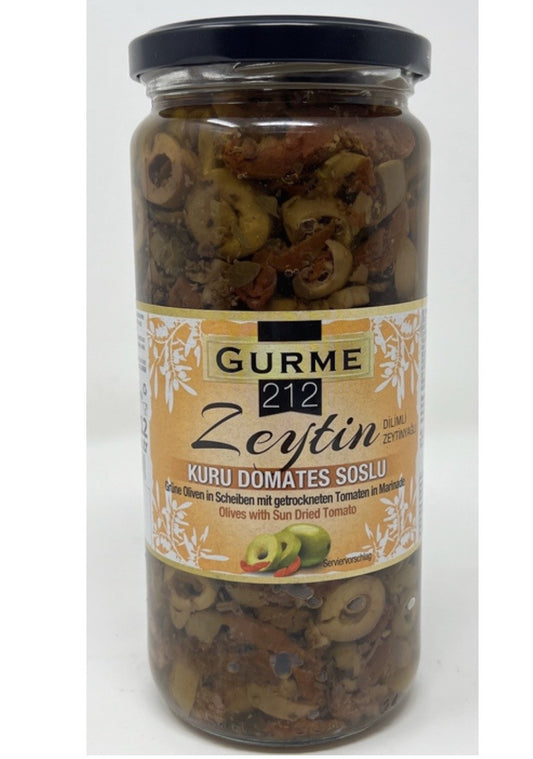 Gurme212 Sun Dried Tomato and Green Olive Mix (Olive Salad) 12X500cc - MM00091