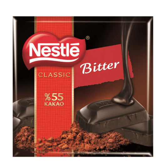 Nestle Classic 55% Bitter Chocolate (Bitter Kare √áikolata) 60g 1cs/6pcs