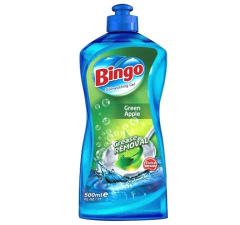 B5 BINGO Liquid Dishwashing Detergent Green Apple 400ml 1cs/16pcs
