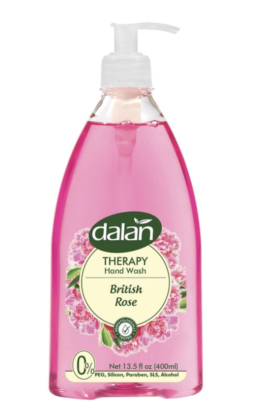 DALAN THERAPY | LIQUID HAND SOAP | 13.5 FL OZ x 24 || BRITISH ROSE | - DLT01