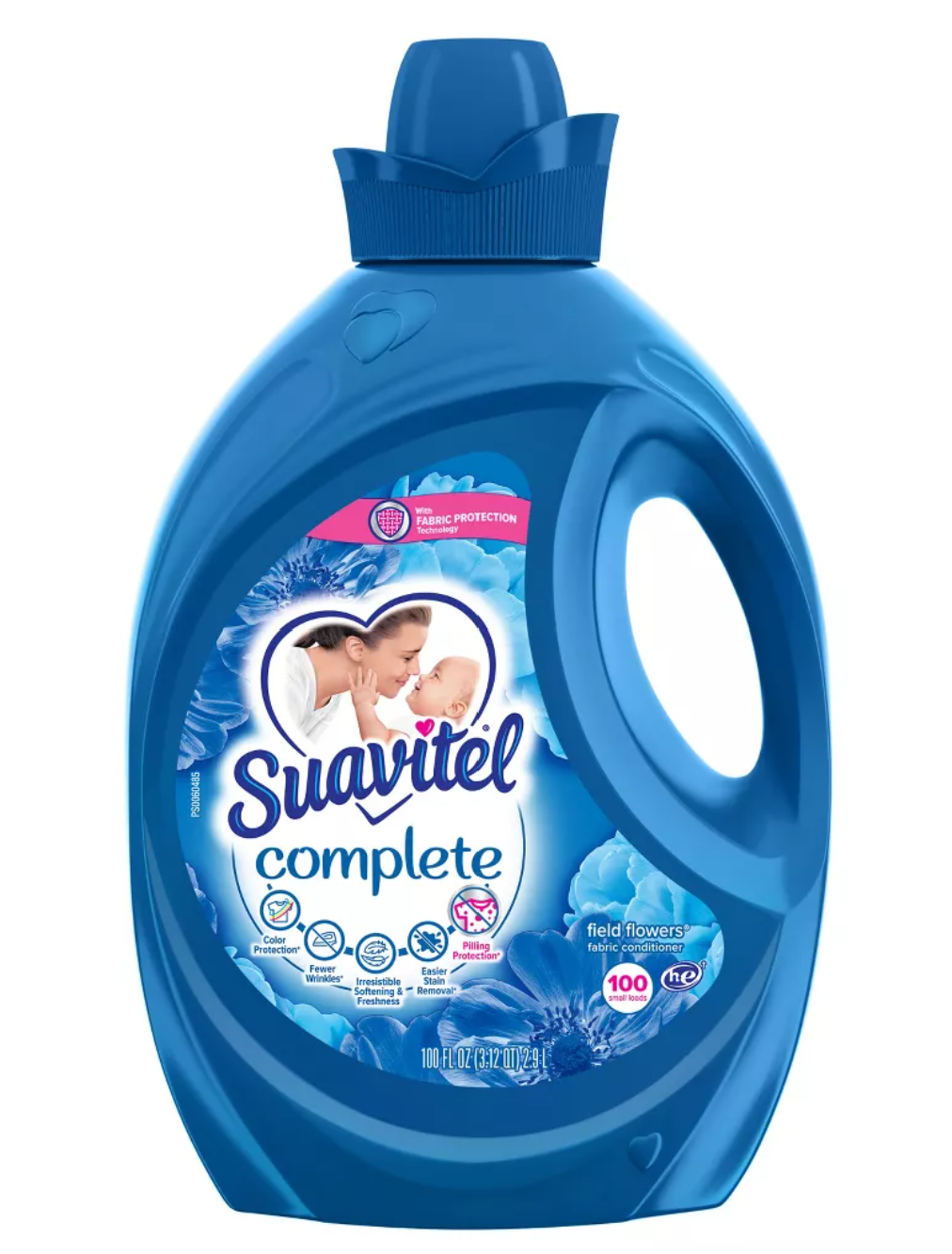 Suavitel Liquid Fabric Softener and Conditioner - Field Flowers - 100 fl oz X 4PCS - SUV01
