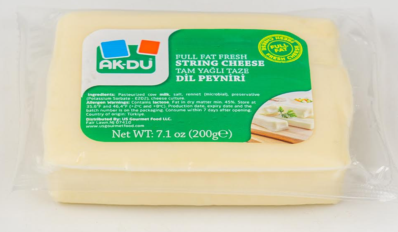 AKDU STRING CHEESE (DIL PEYNIRI) 200GR X 12PCS - AK15