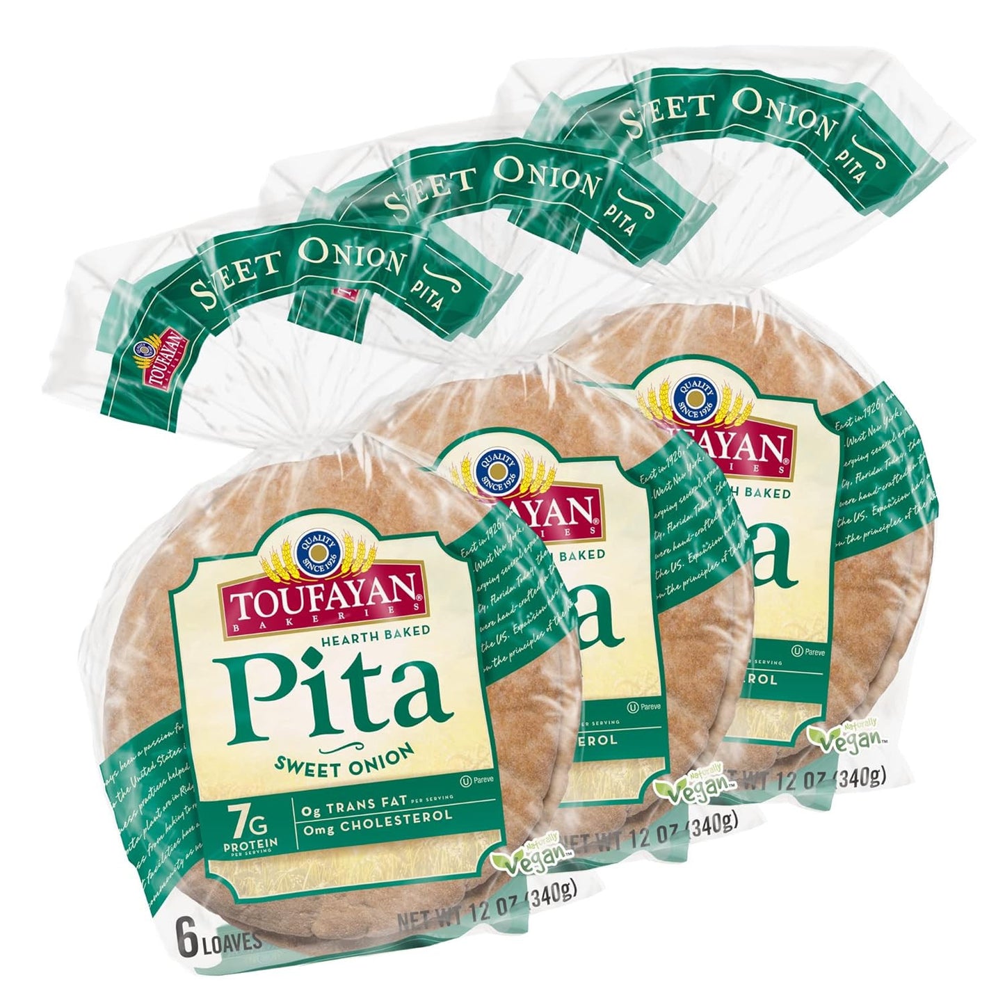 A1 Toufayan Pita Onion 1case/12pcs
