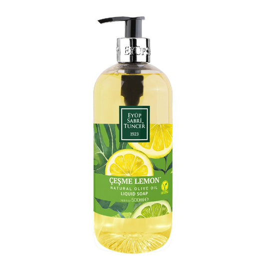 E6 Eyup Sabri T. Olive Oil Liquid Soap Cesme Lemon Pet 500ml 1cs/12pcs